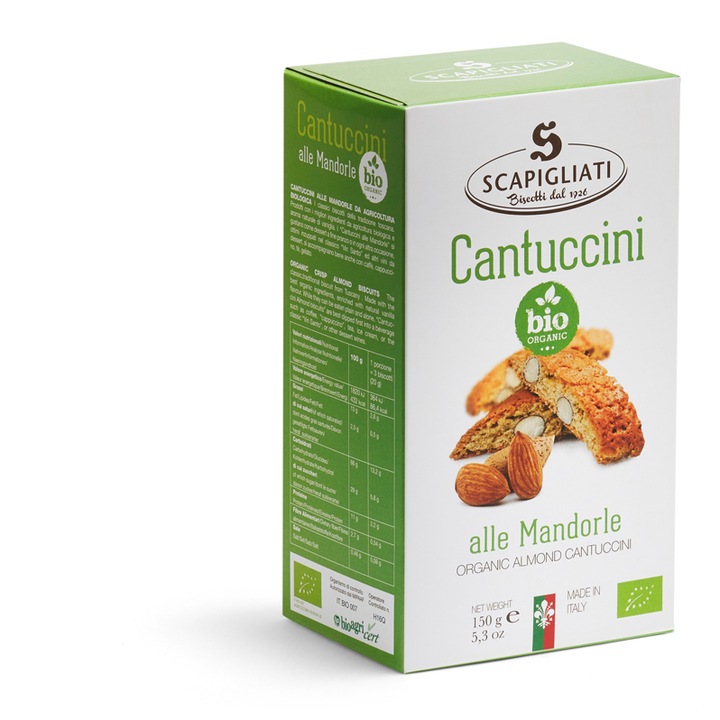 Biscuiti Cantuccini cu Migdale, cutie 150 g