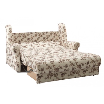 Canapea extensibila Vogue, culoarea Crem cu Flori, 2 locuri, lada de depozitare, 2 perne decor, 176x105x100 cm Canapea extensibila Vogue, culoarea Crem cu Flori, 2 locuri, lada de depozitare, 2 perne decor, 176x105x100 cm