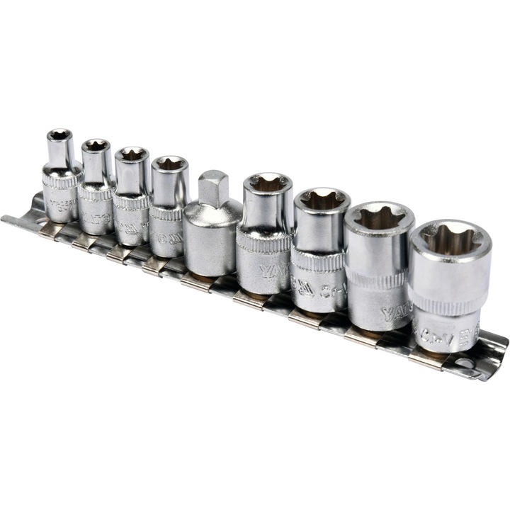 Yato dugókulcs készlet 9 db E5-E16 1/4"-3/8" E-torx