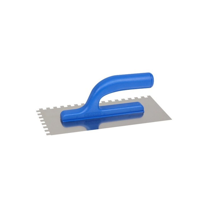 Инструмент за боядисване със зъбци 8x8 mm, Kubala, 130x270 mm, Inox/Plastic, Blue