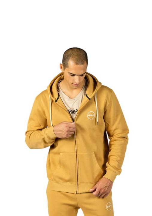 Hanorac barbati GSA Sport, Bumbac, Bej, Bej