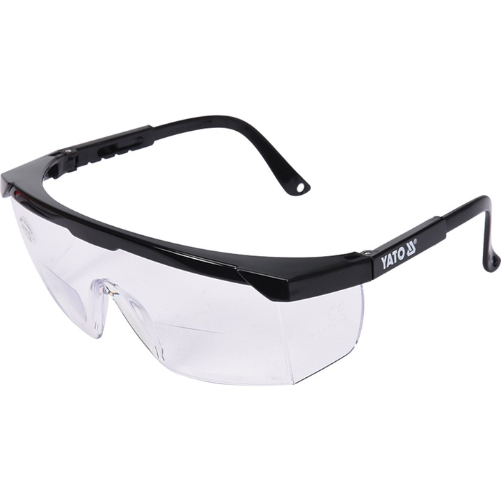 Ochelari de protectie Yato, YT-73615, Marire +3, Policarbonat, Negru/Transparent