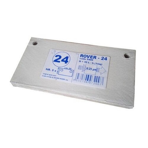 Set 5 placi filtrante 20x10 cm - ROVER 24, 0.25 μm