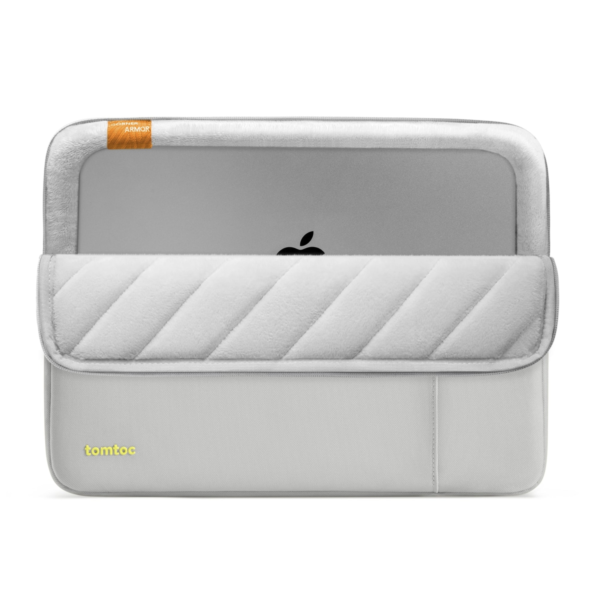 Set husa pentru laptop/incarcator, tomtoc, Materiale reciclate, Gri