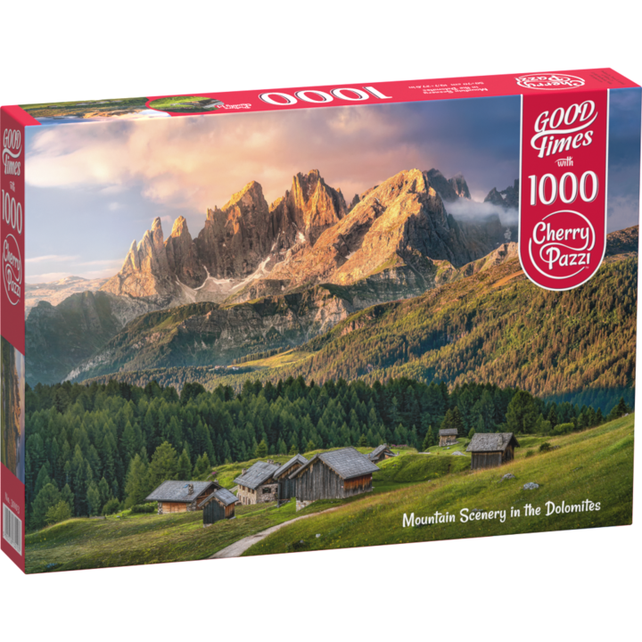 Puzzle Cherry Pazzi, Hegyi táj a Dolomitokban, 1000 db