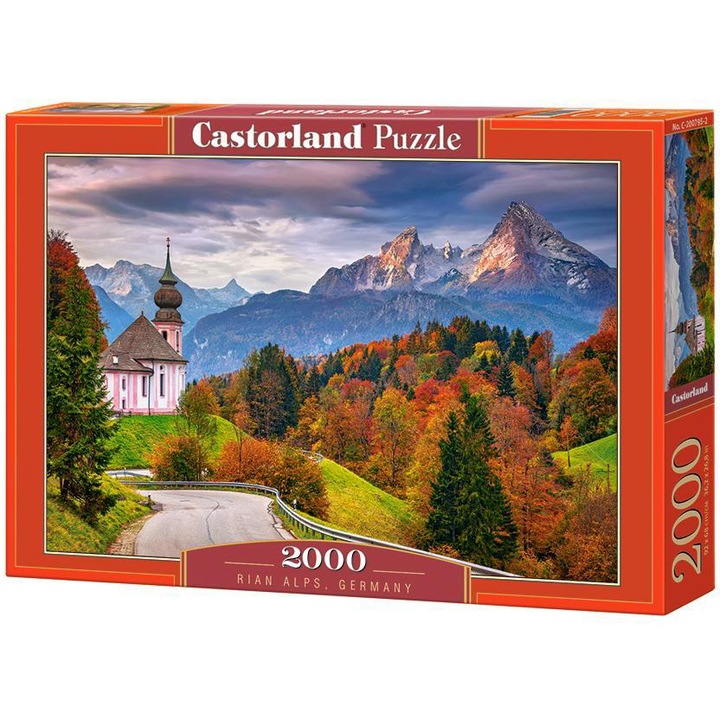 Пъзел Castorland, Есен в Баварските Алпи, Германия, 2000 части