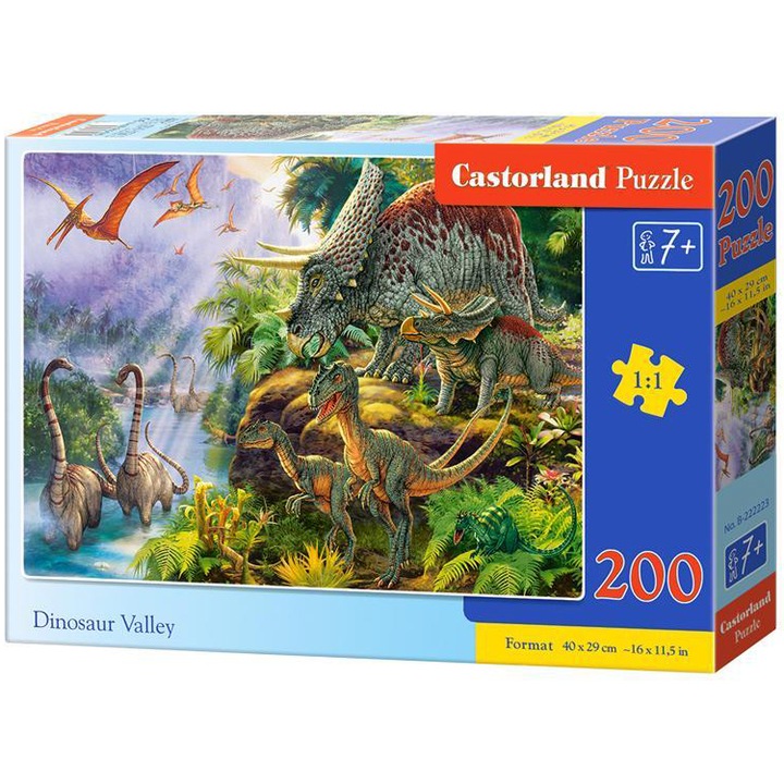 Пъзел Castorland, Долината на динозаврите, 200 части