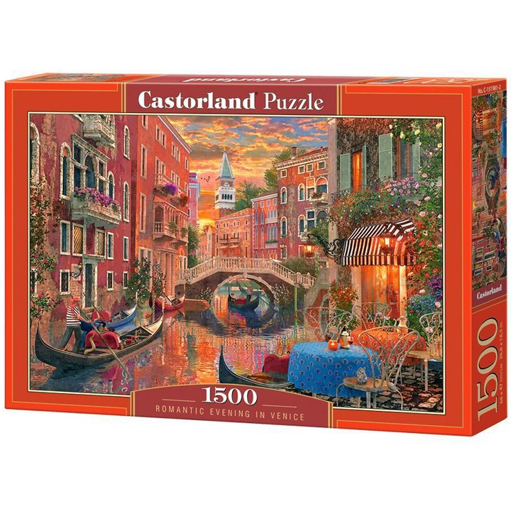 Castorland puzzle, Romantikus est Velencében, 1500 db