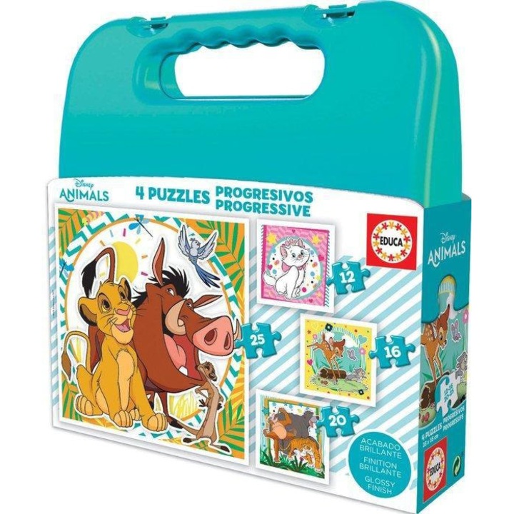 Puzzle Educa, Disney Animals, 12/16/20/25 piese