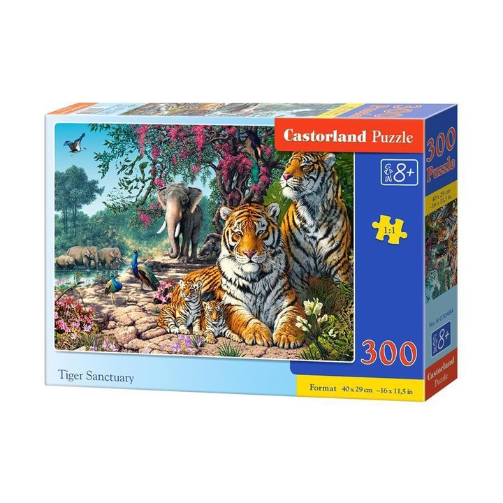Пъзел Castorland, Tiger Sanctuary, 300 части
