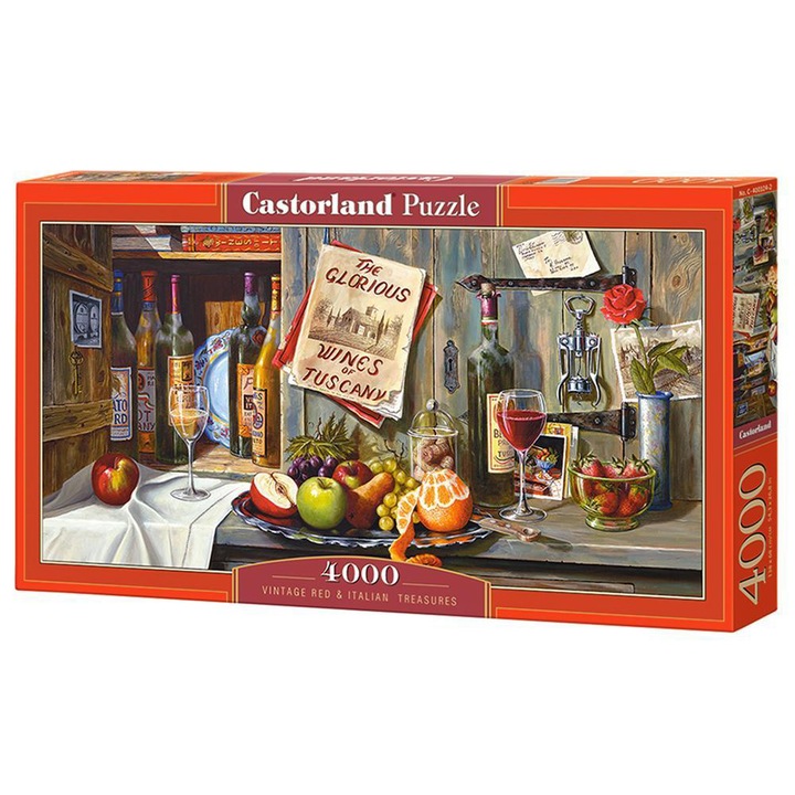 Пъзел Castorland, Vintage Red & Italian Treasures, 4000 части