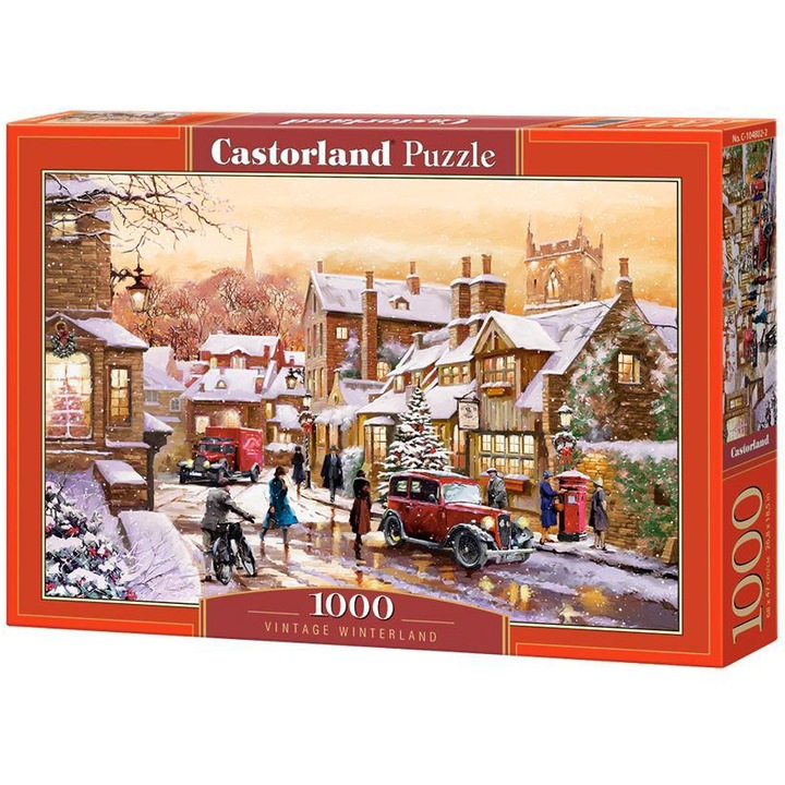 Пъзел Castorland, Vintage Winterland, 1000 части