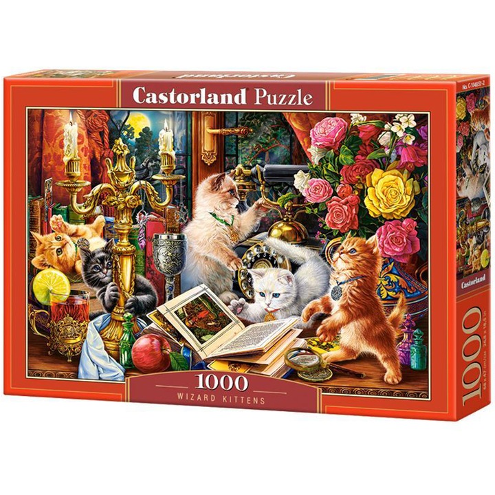 Пъзел Castorland, Wizard Kittens, 1000 части