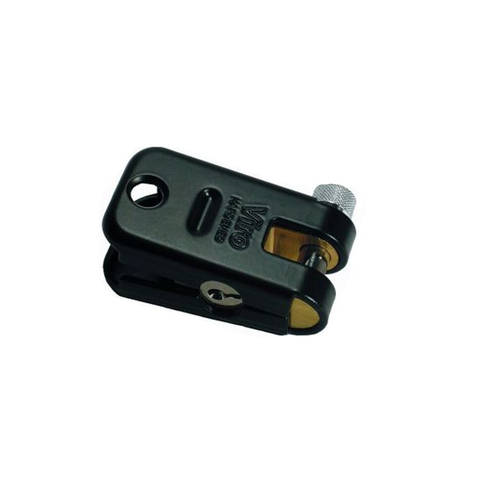 Lacat monobloc pentru lanturi, Supermorso, alama masiva, Viro, 74x40x24 mm