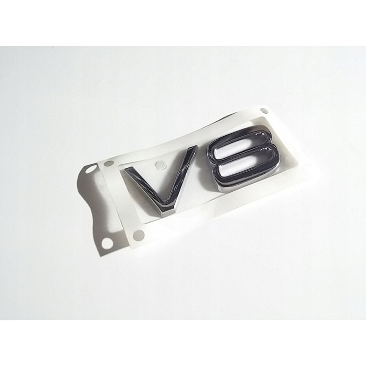 VOLVO embléma, XC90, V8, A csomagtérajtón, szürke/fehér