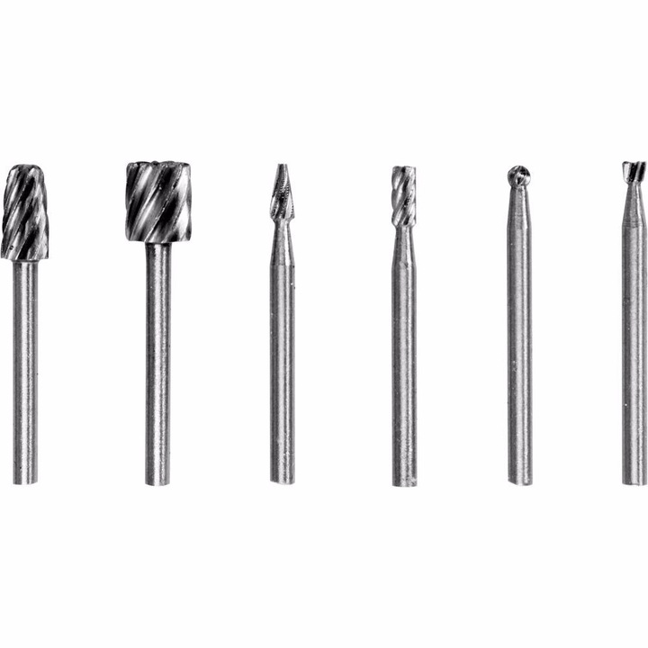 Комплект фрези за метал Sthor, HSS, опашка 3.2 мм, 6 части