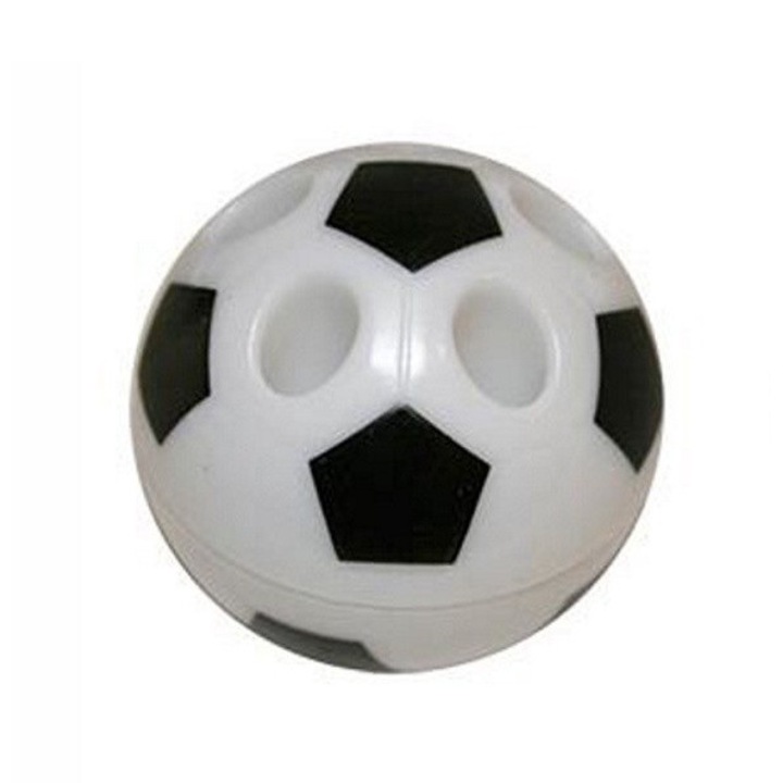 Ascutitoare in forma de minge de fotbal, Titanum, Plastic, Alb/Negru