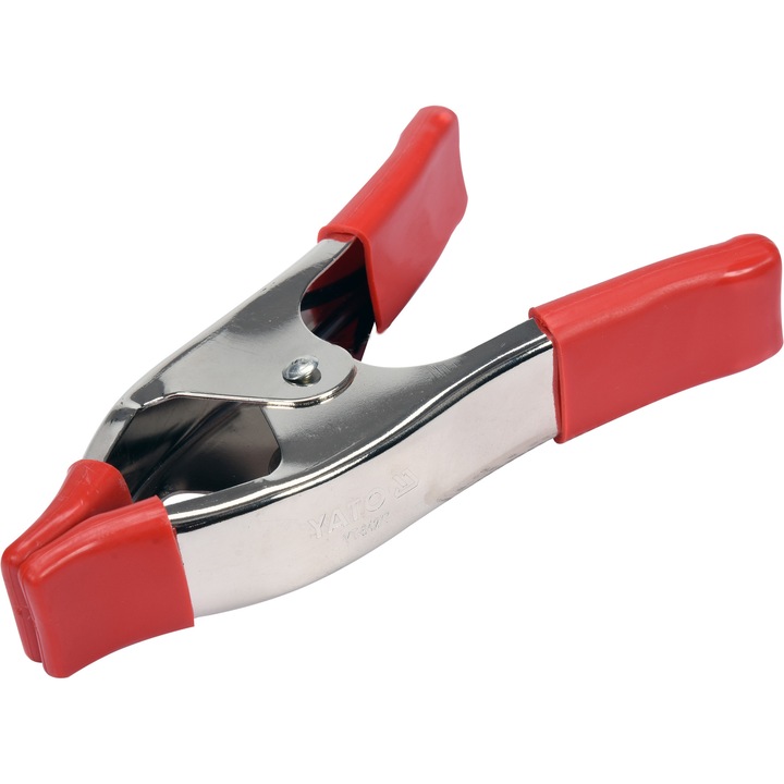 Clema fixare cu arc, Yato, 160mm, Argintiu/Rosu