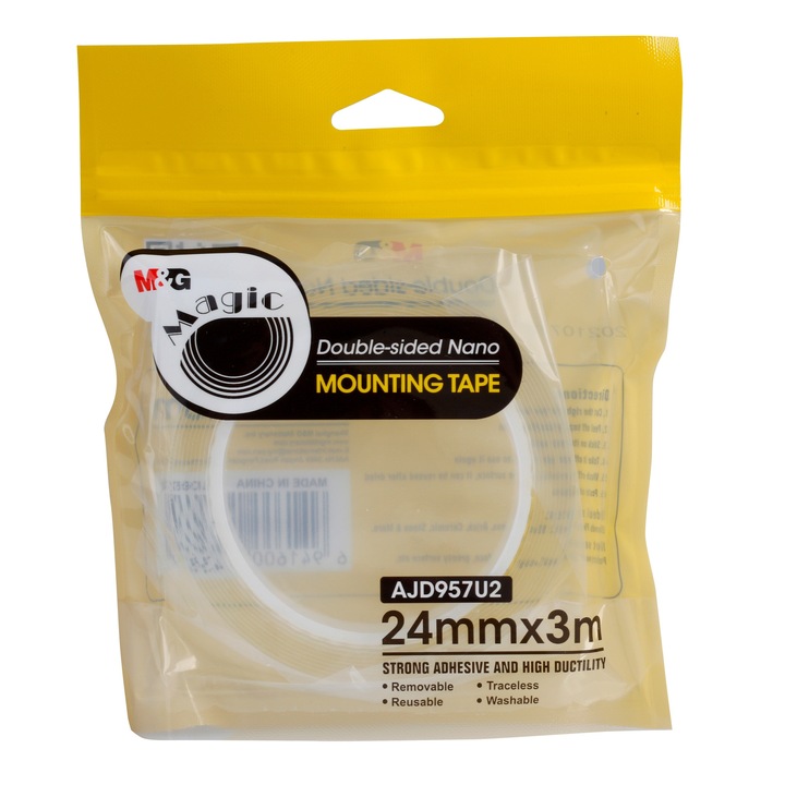 Скоч, M&G, 24 мм, 3 м, Прозрачен