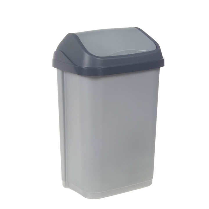 Cos de gunoi rabatant, Keeeper, Gri 25 L