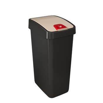 Cos de gunoi Keeeper, cu capac flip, Negru, 45 L Cos de gunoi Keeeper, cu capac flip, Negru, 45 L