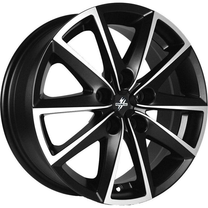 Janta aliaj FONDMETAL 7600 Glossy Black Machined 8.0x18 5x120 et40
