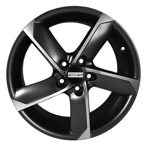 Janta aliaj FONDMETAL 7900 Matt Black Machined 7.5x17 5x108 et45