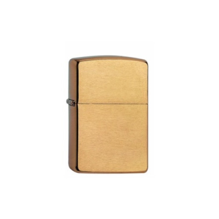 Bricheta Zippo Brass Brushed, metal, alimentare benzina, 2 jeturi