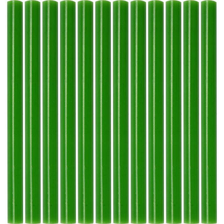 Set 12 batoane silicon pentru pistol de lipit Yato, 7.2x100 mm, Verde
