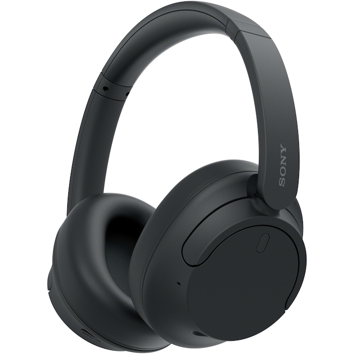 Аудио слушалки Over the Ear Sony WH-CH720N, Noise Cancelling, Wireless, Bluetooth, Multipoint connection, Microphone, Quick Charge, Автономия 35 ч, Черен