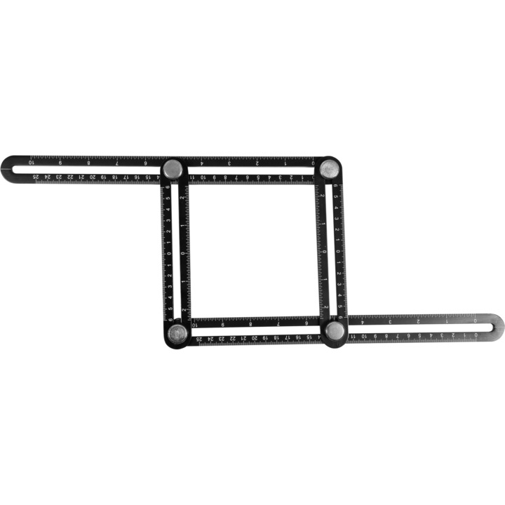 Echer reglabil, Yato, Metal, 250 mm x 120 mm, Negru