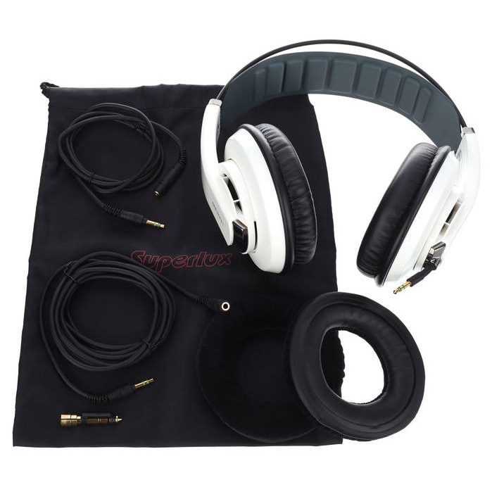 Casti de Studio, Dinamice, Semi-Deschise - Superlux HD681EVO WH