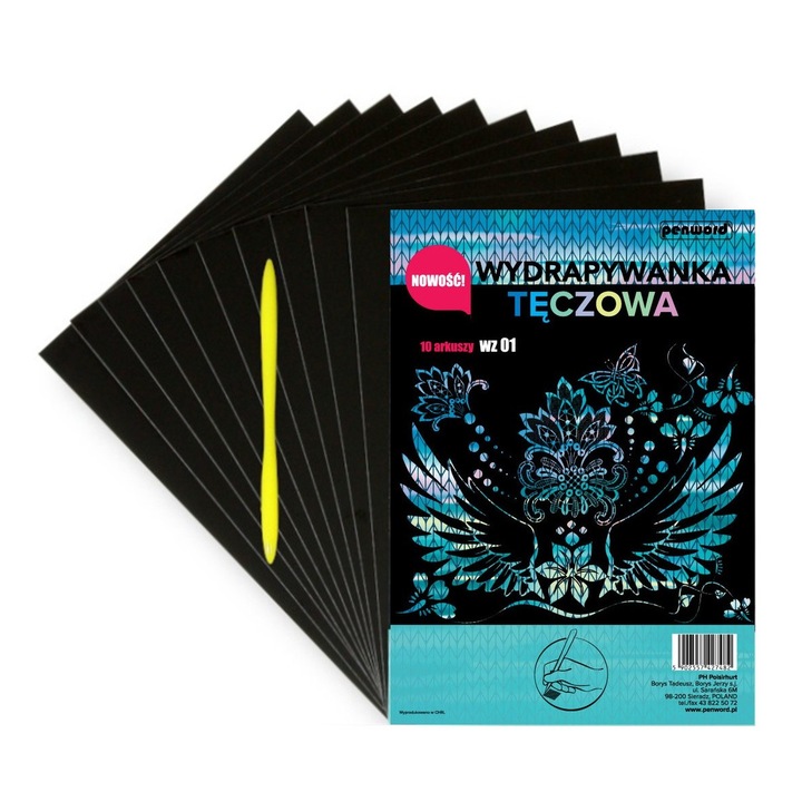 Скреч карта Rainbow A4 WZ01 Penword