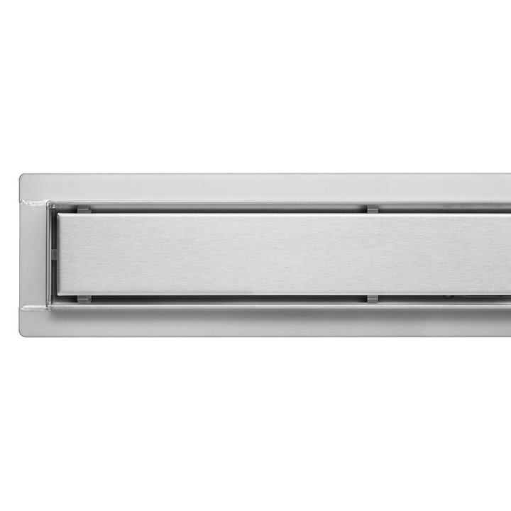 Sifon liniar, Fala, Pentru dus, Inox, Argintiu