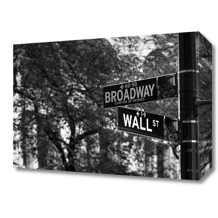 Pictura pe panza, Zakito Posters 40x30cm Semnele stradale din New York, Assaf Frank