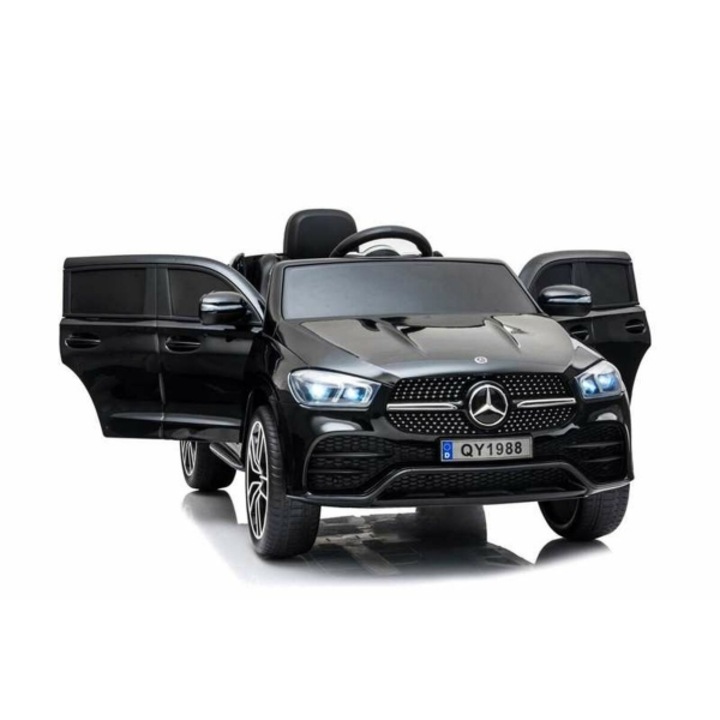 Masinuta electrica pentru copii, Injusa, Mercedes Gle, Negru, 12 V