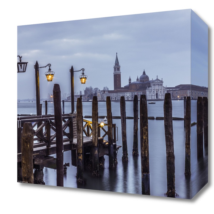 Pictura pe panza, Zakito Posters 30x30cm Pe malul apei in laguna venetiana, Assaf Frank