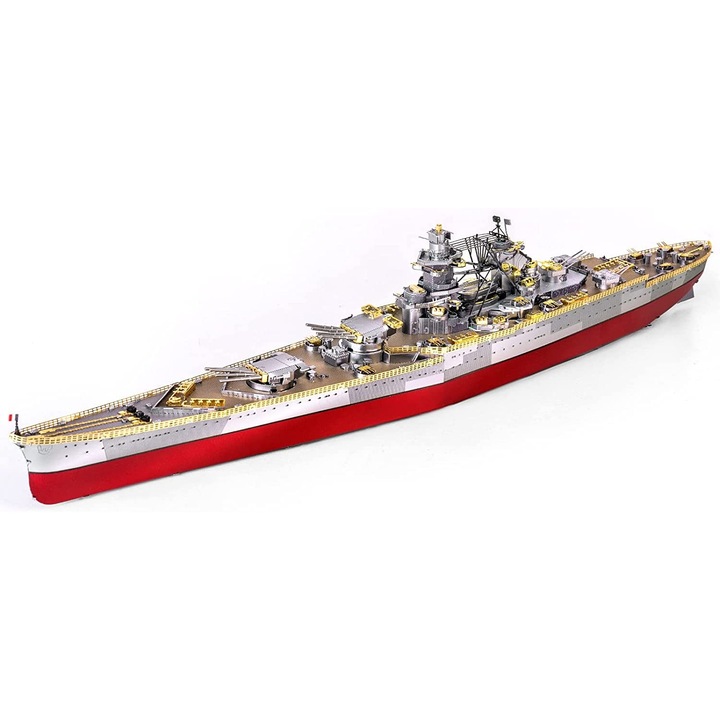 3D пъзел Piececool, Боен Кораб Richelieu, Метал, 300 части