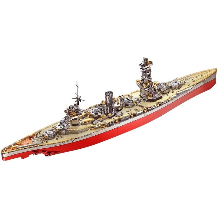 3D пъзел Piececool, Боен Кораб Fuso, Метал, 330 части
