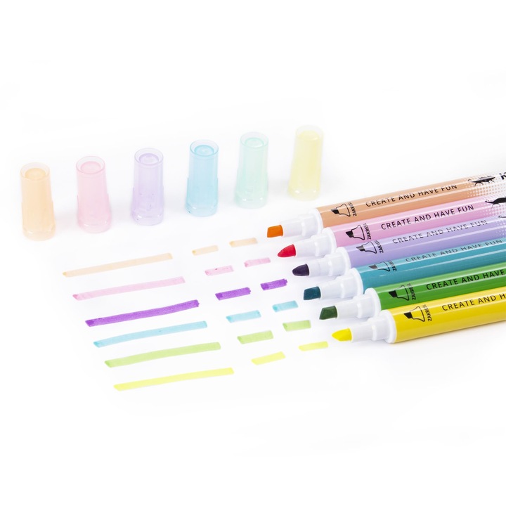 Комплект от 6 маркера Kidea, Derform, Multicolor 1044386445