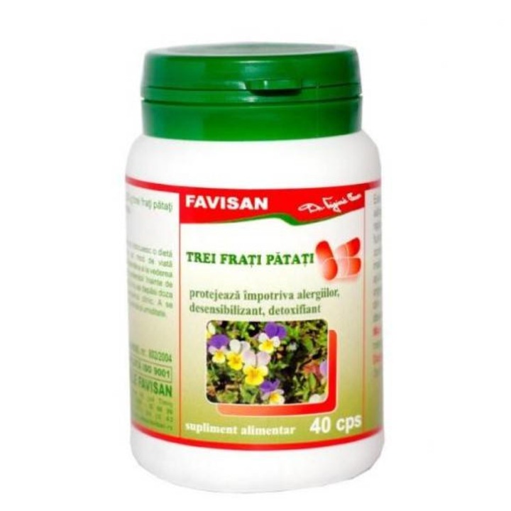 Supliment Alimentar FAVISAN Trei Frati Patati 40 Capsule