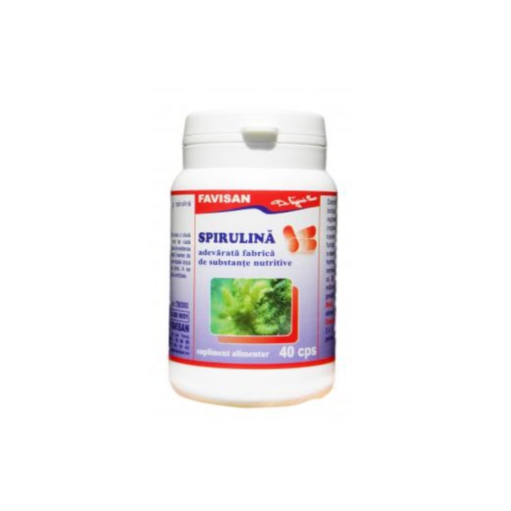 Supliment Alimentar FAVISAN Spirulina 40 Capsule
