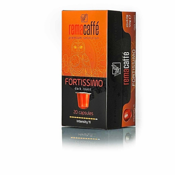 Кафе капсули REMACAFFE Fortissimo, Съвместими с Nespresso, 20 броя