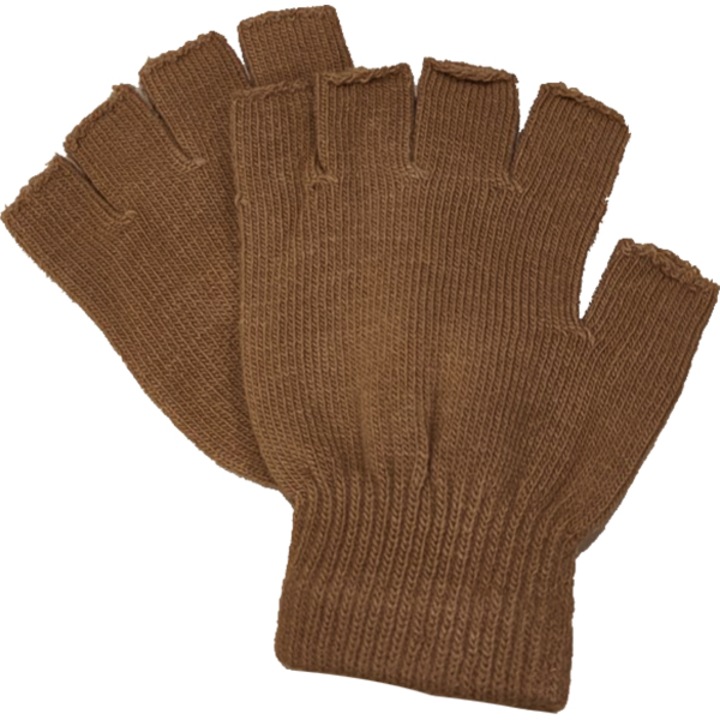 Manusi fara degete, pentru femei, bej, one size