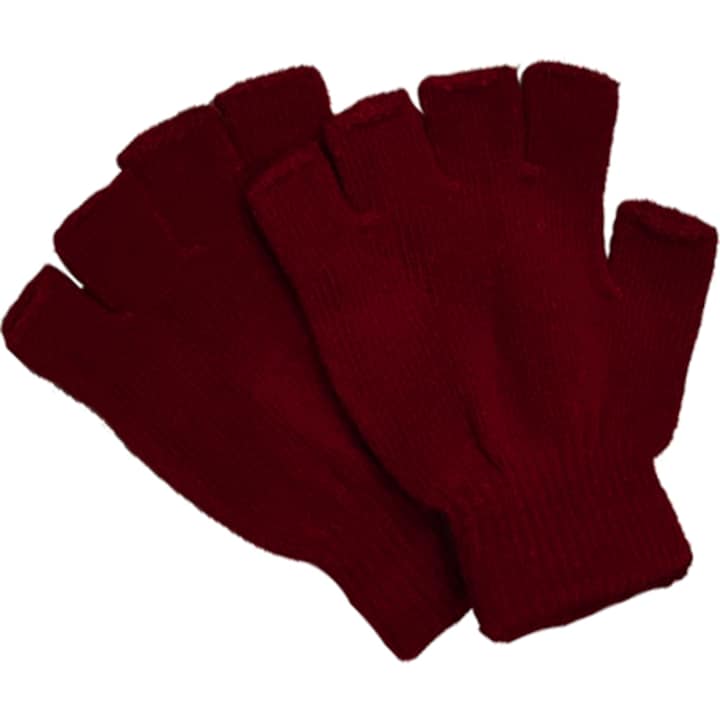 Manusi fara degete, pentru femei, red, one size