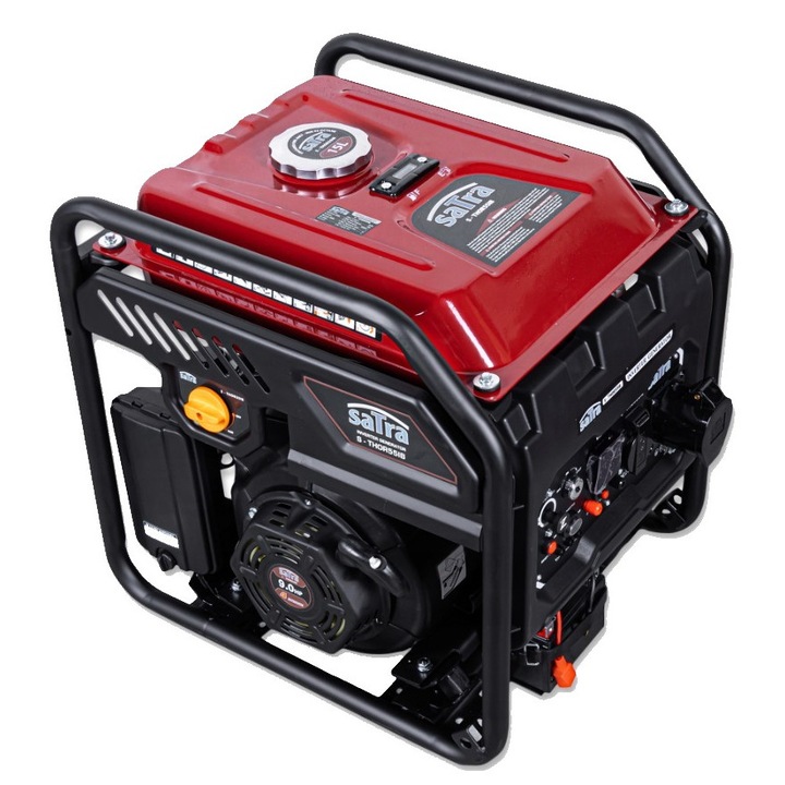 Generator de curent electric, 230V 5.5 KW, pornire manuala, motor in 4 timpi, monofazat, Satra