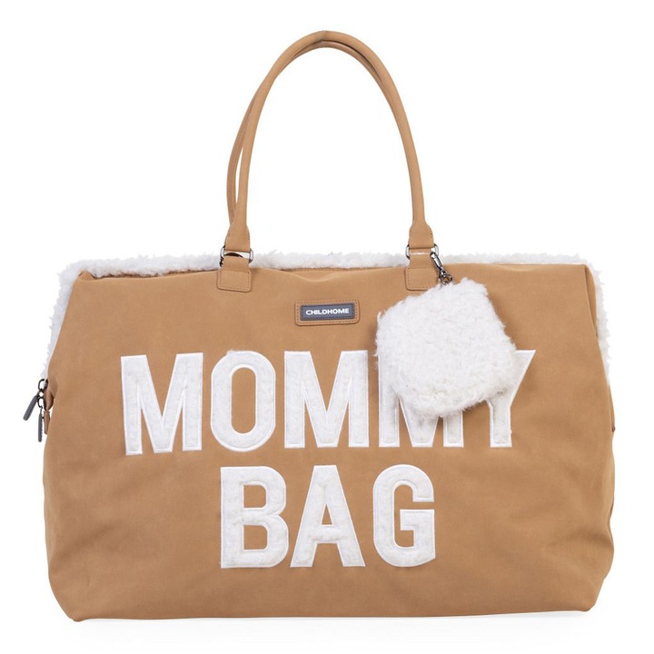 Childhome Mommy Bag, bézs velúr megjelenés