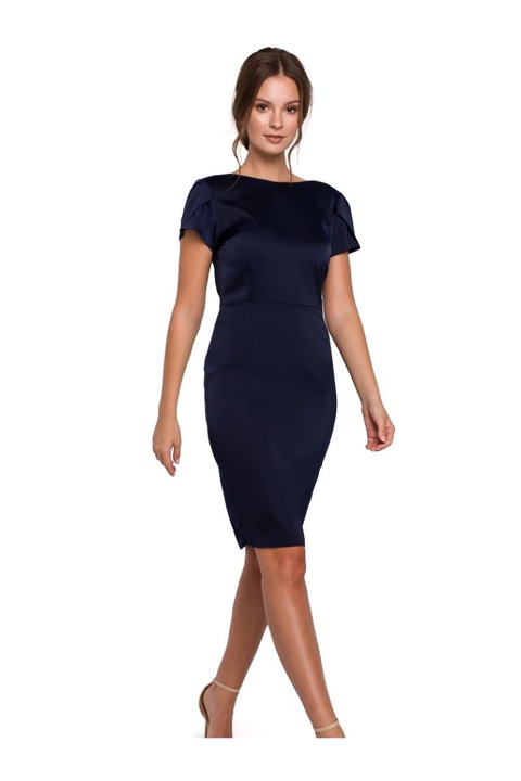 Рокля, Makover, полиестер, тъмно синьо, S INTL