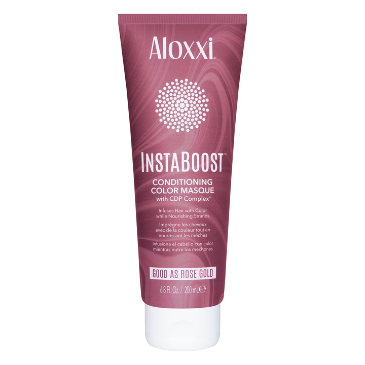 Masca tratament coloranta Aloxxi InstaBoost, Good as Rose Gold, 200 ml