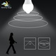 Bec LED cu senzor de miscare si senzor de lumina (PIR), 12W, E27, 6500K, lumina Alb-Rece Putere 12W - Echivalent = 70W Clasic, Clasa A+